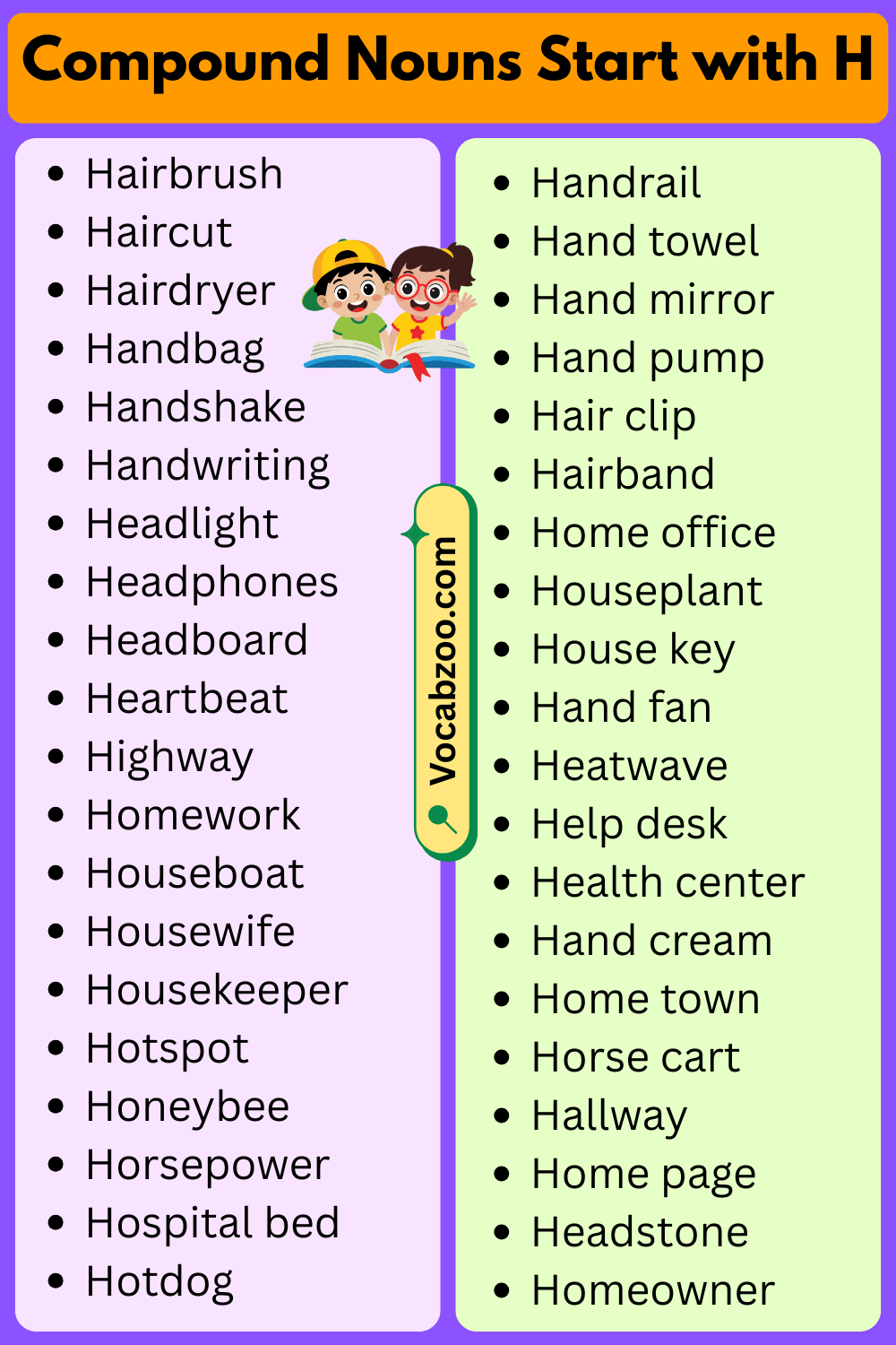 Compound Nouns That Start with H