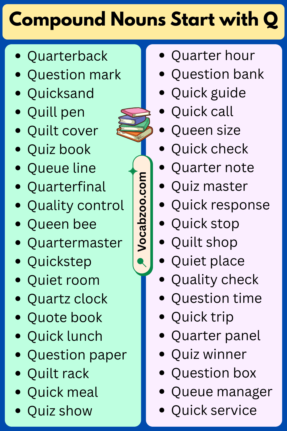 Compound Nouns That Start with Q