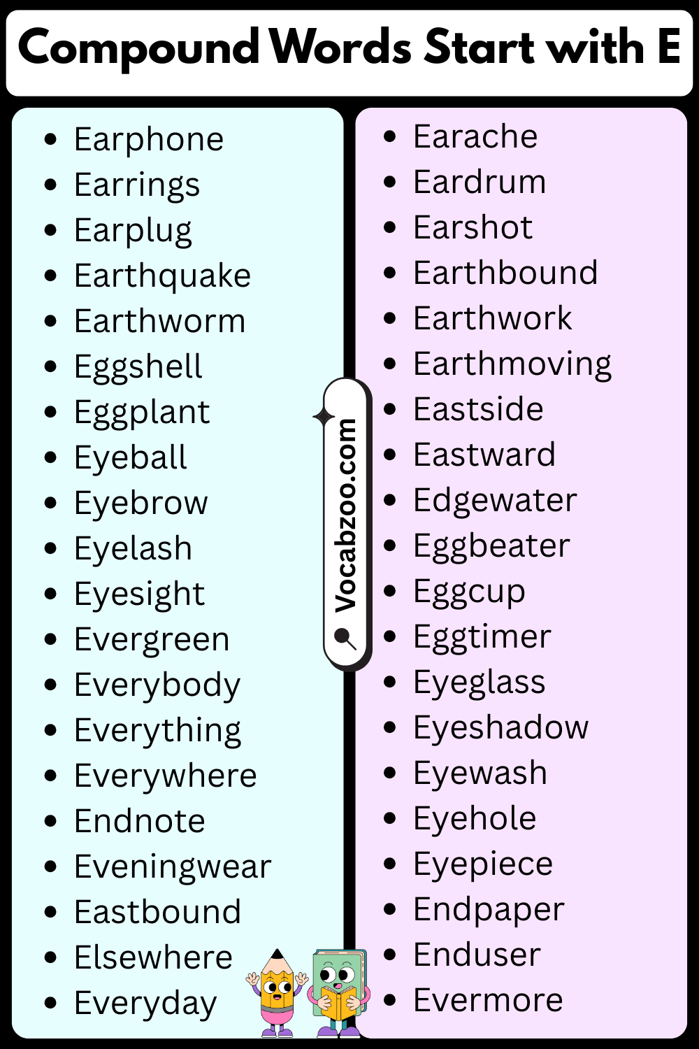 Compound Words That Start with E
