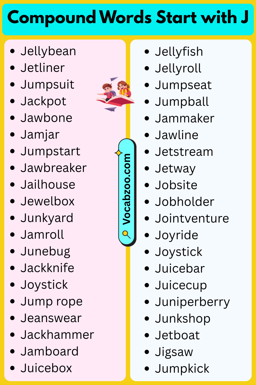 Compound Words That Start with J