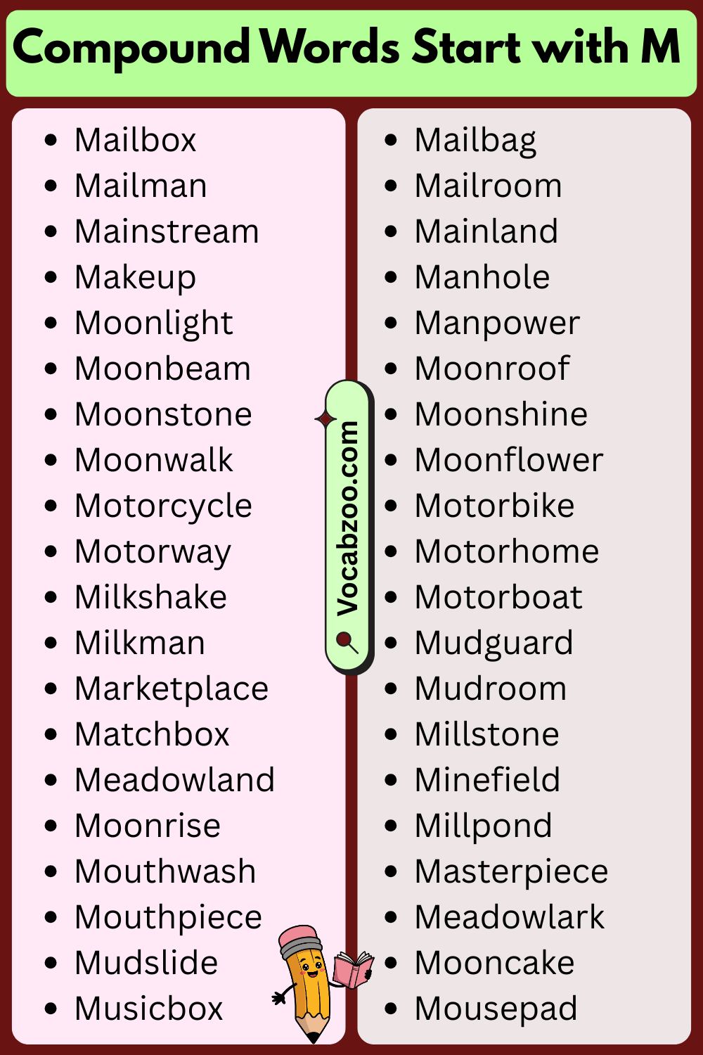 Compound Words That Start with M