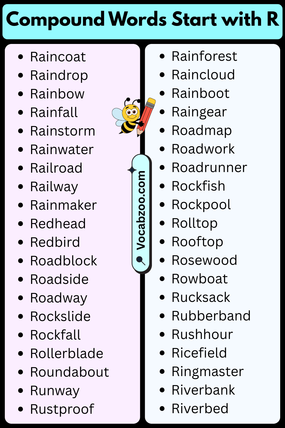 Compound Words That Start with R