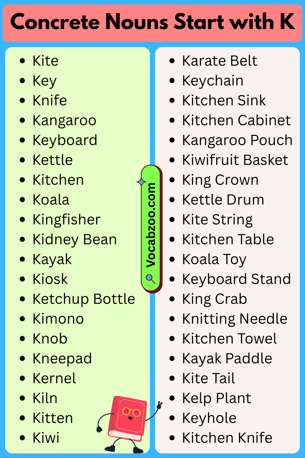 Concrete Nouns That Start with K