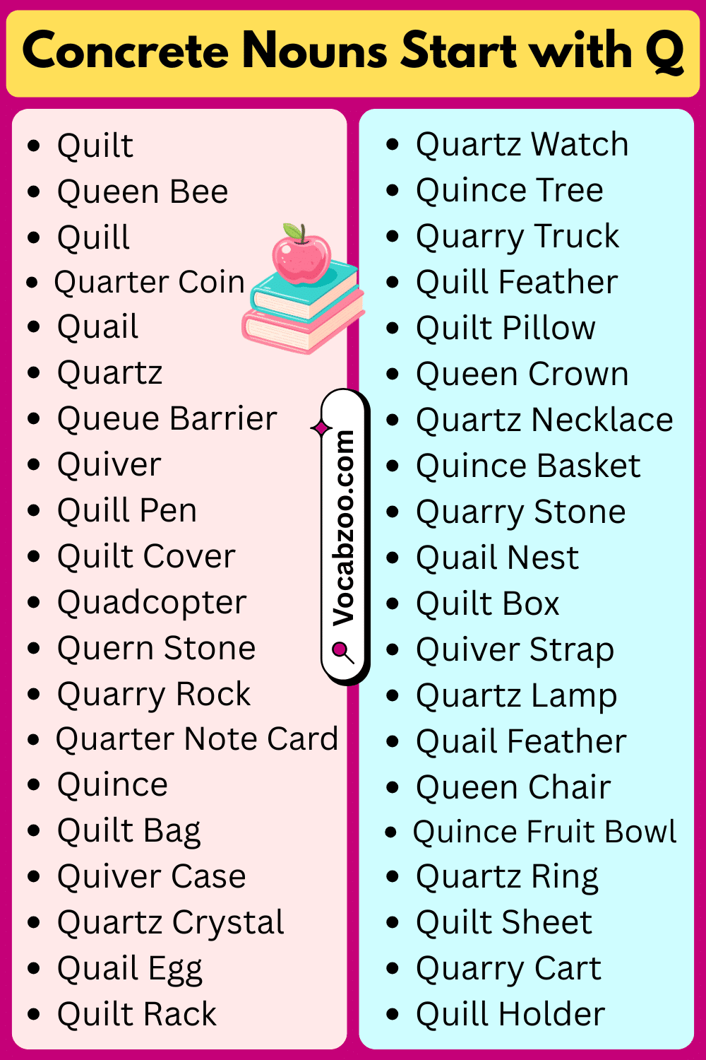 Concrete Nouns That Start with Q