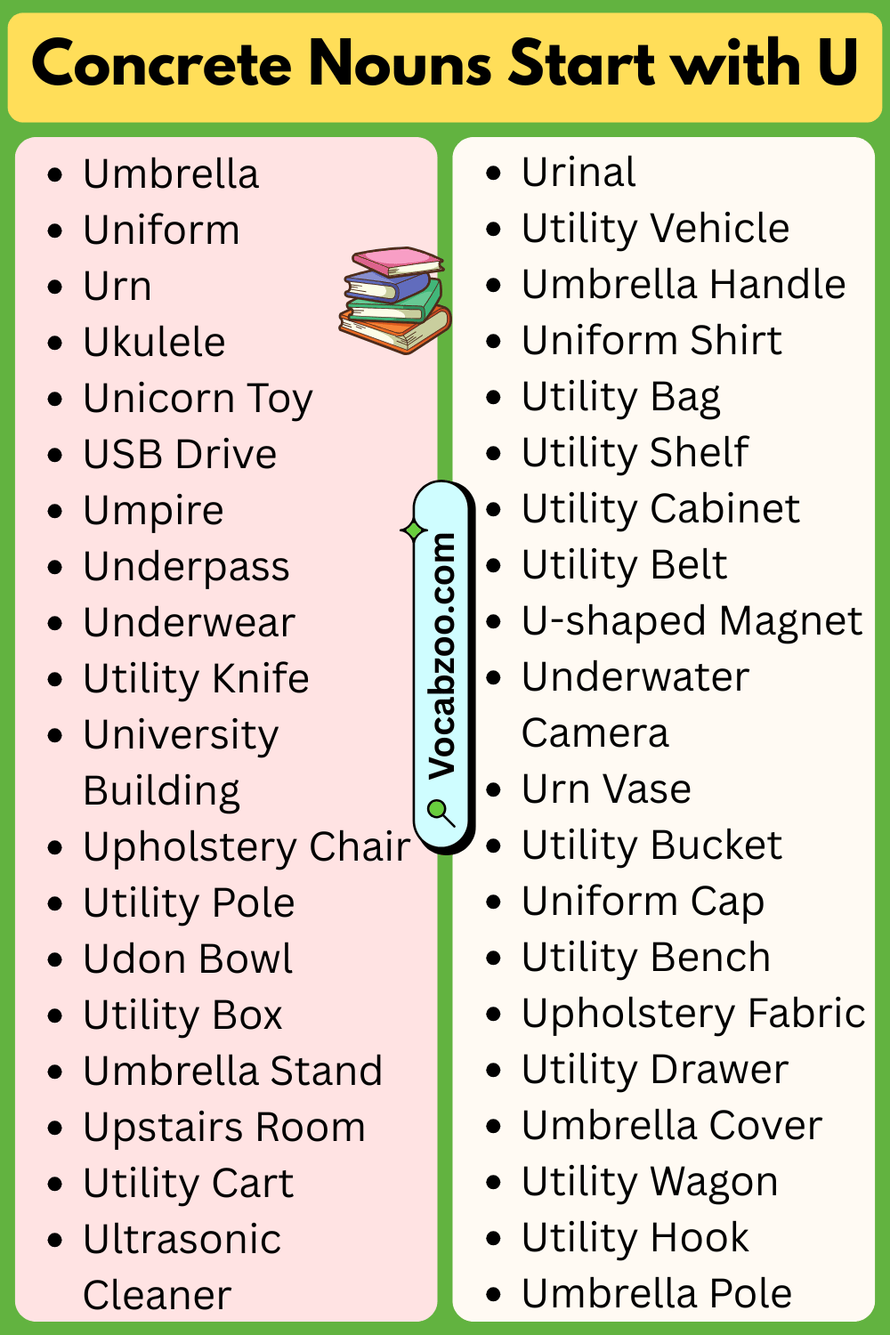 Concrete Nouns That Start with U
