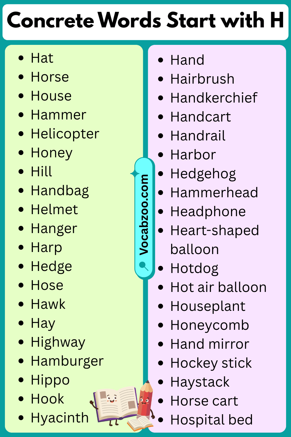 Concrete Words That Start with H