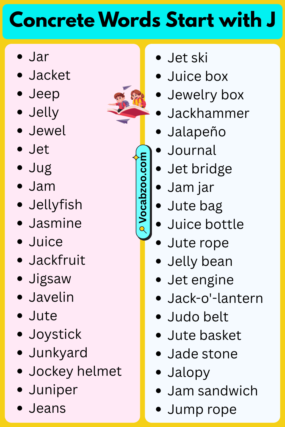 Concrete Words That Start with J
