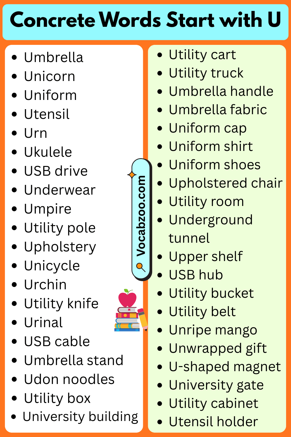 Concrete Words That Start with U