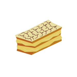 Custard Pastry | Pastry Names for Kids in English