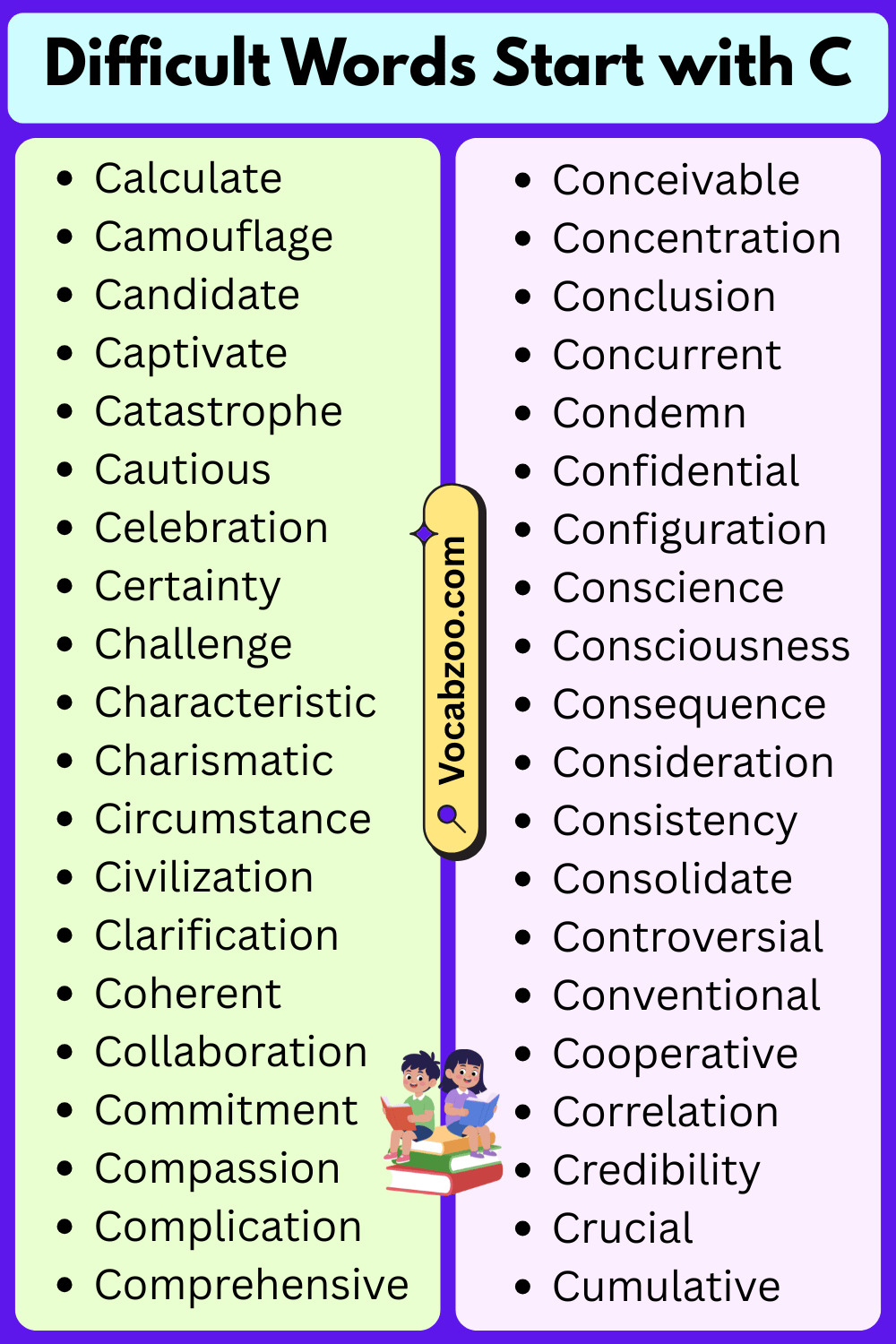Difficult Words That Start with C