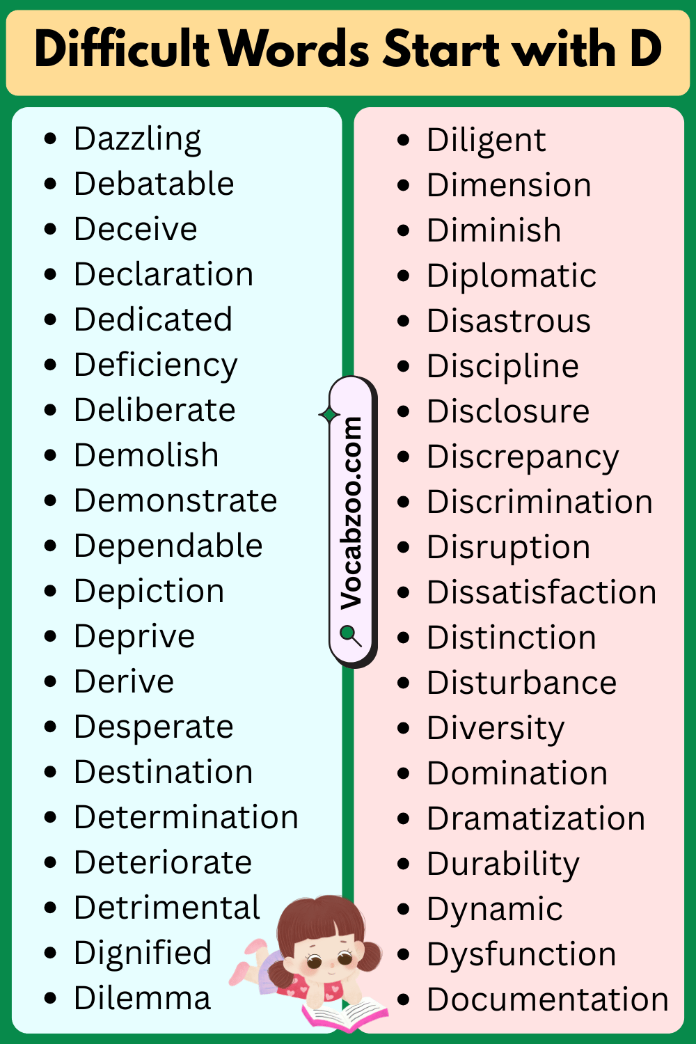 Difficult Words That Start with D