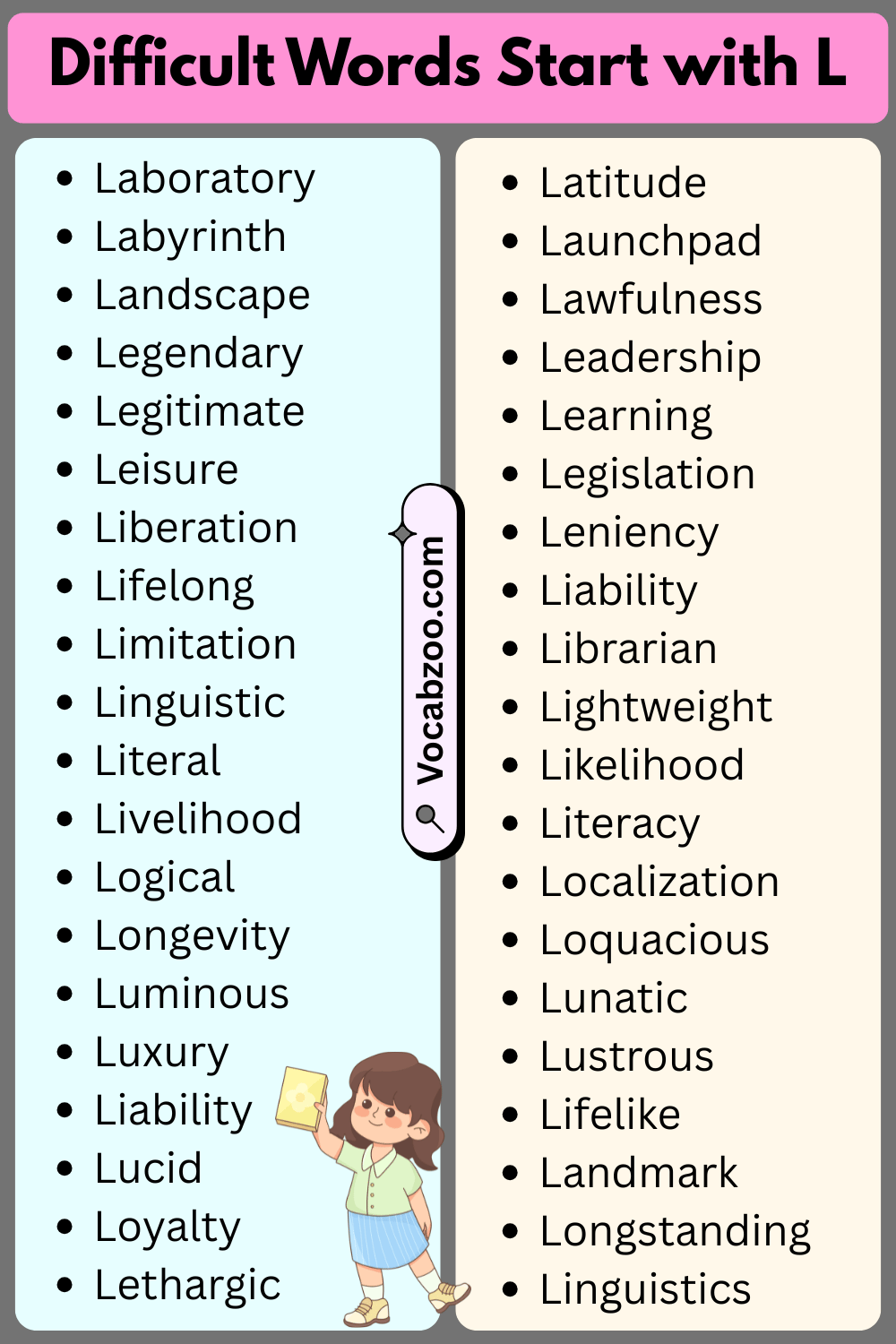 Difficult Words That Start with L