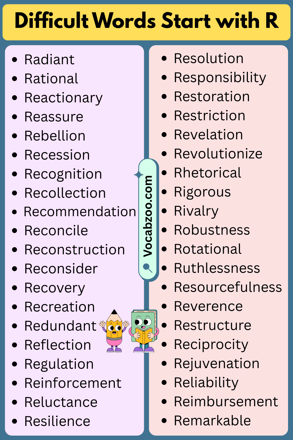 Difficult Words That Start with R