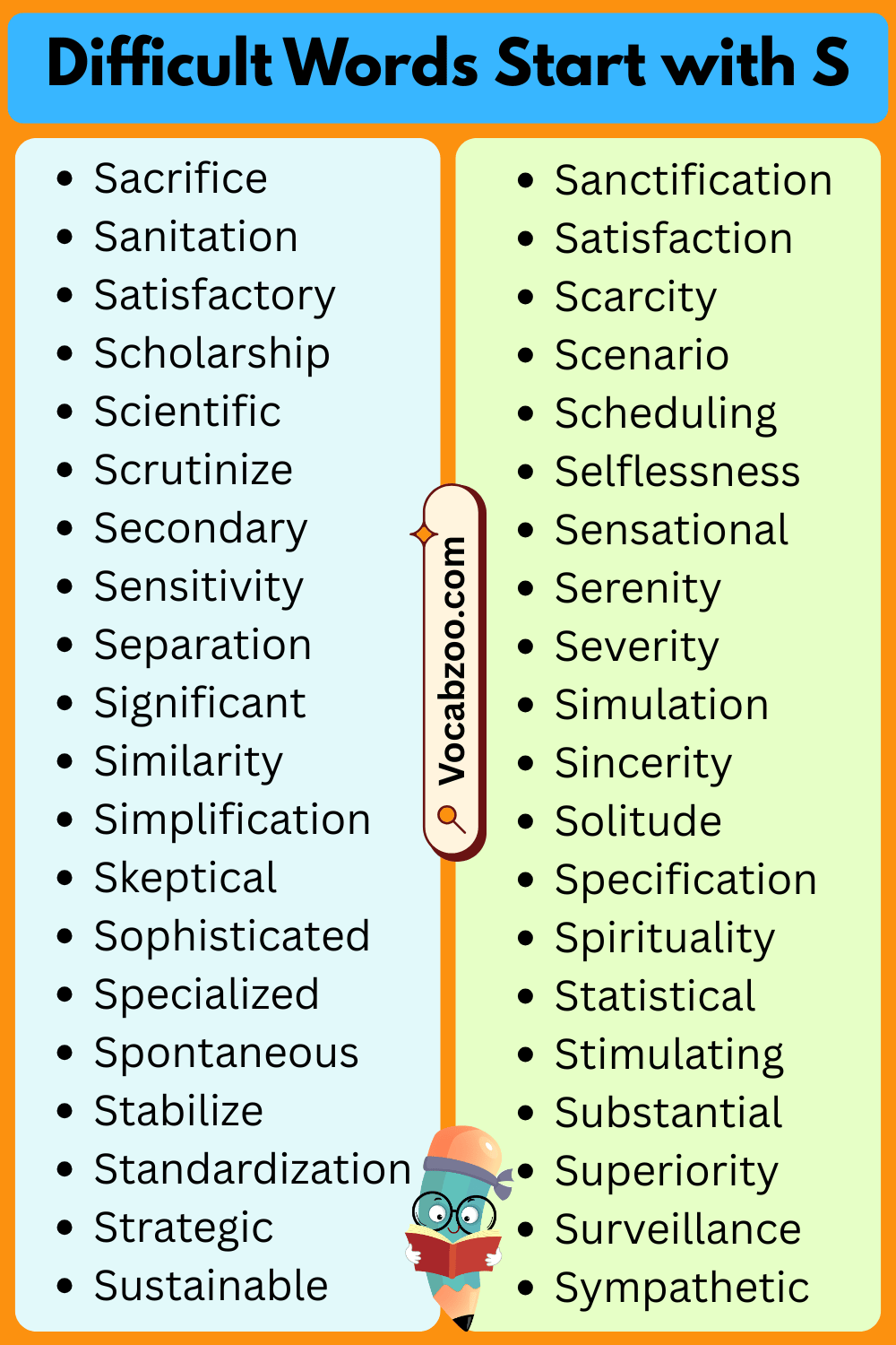 Difficult Words That Start with S
