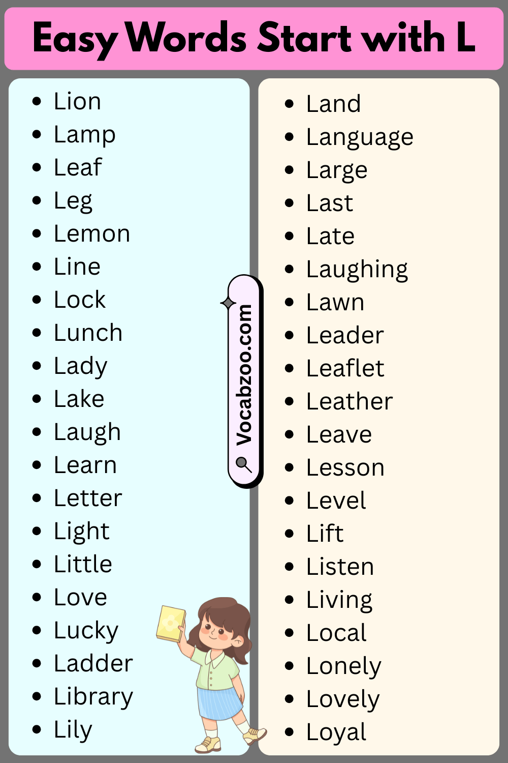 Easy Words That Start with L