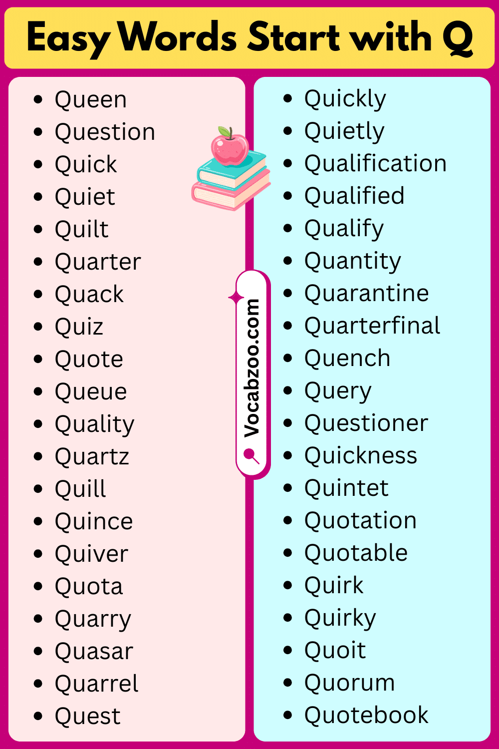 Easy Words That Start with Q