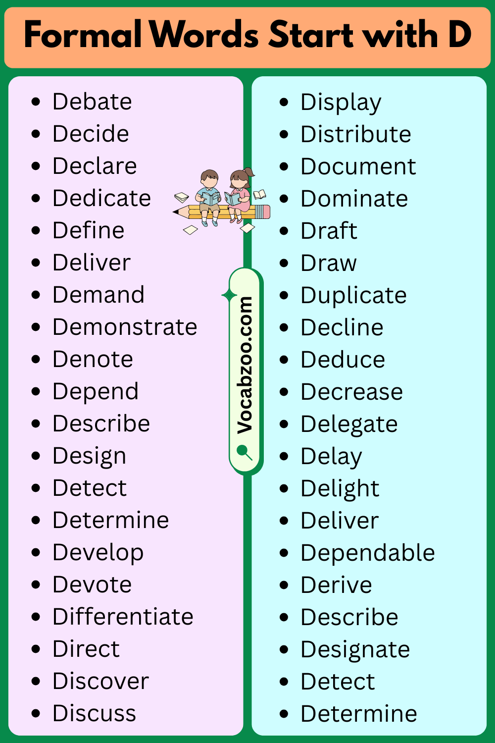 Formal Words That Start with D