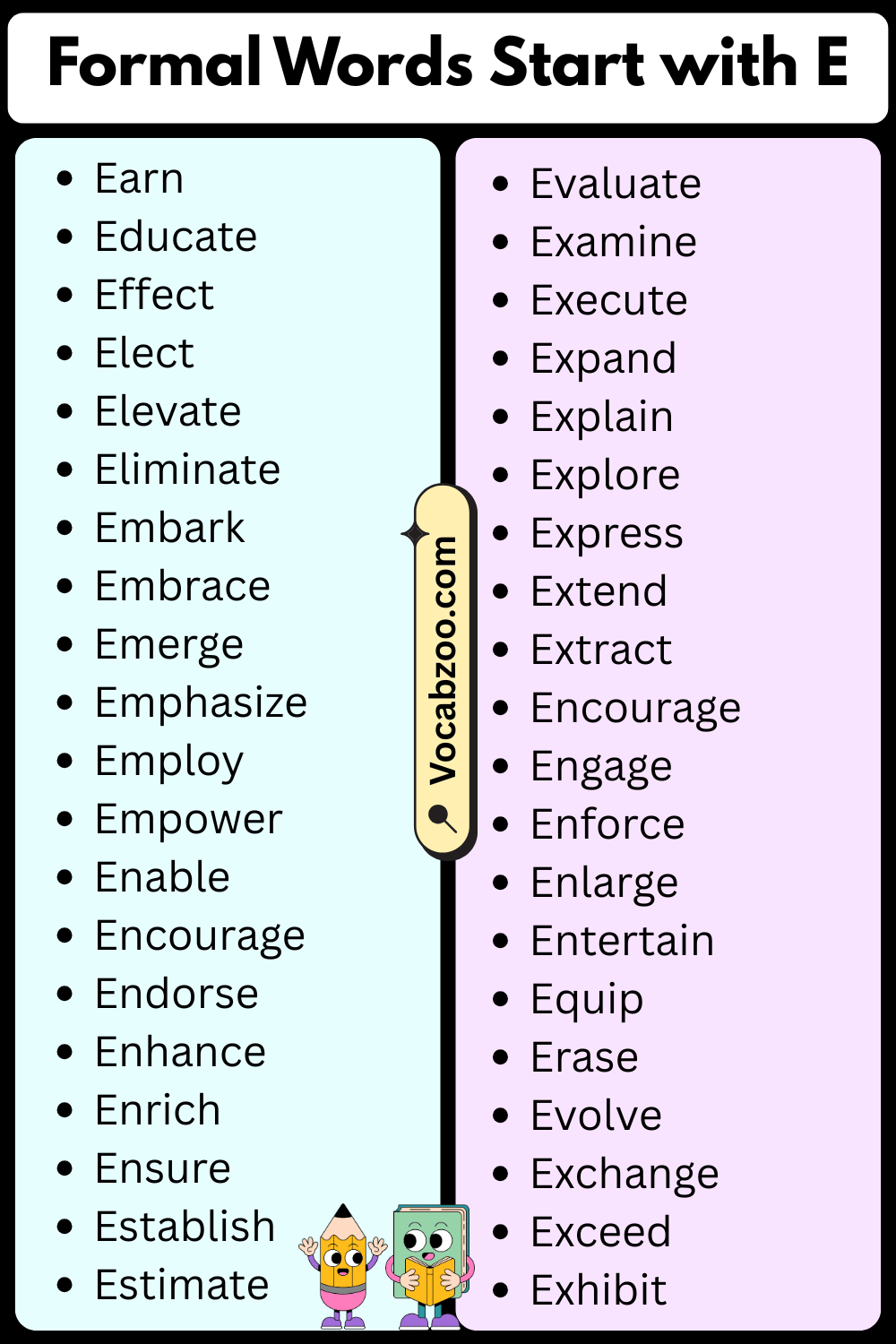 Formal Words That Start with E