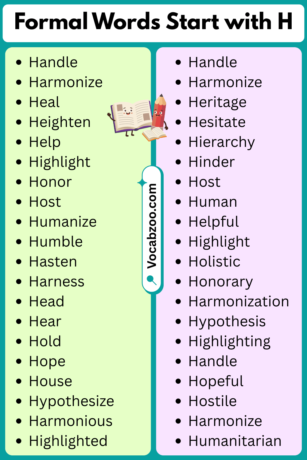 Formal Words That Start with H