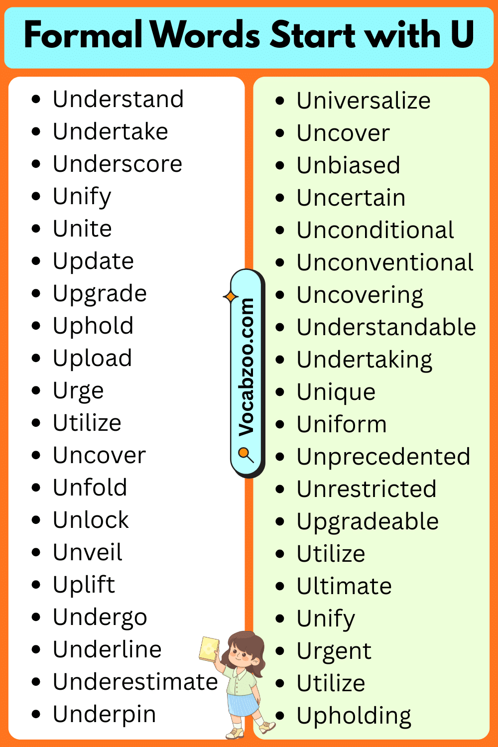 Formal Words That Start with U