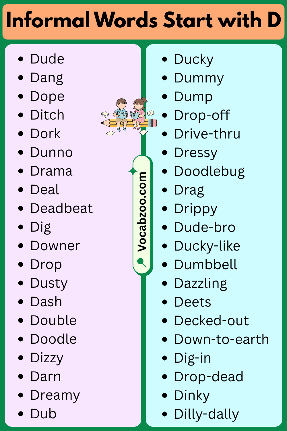 Informal Words That Start with D