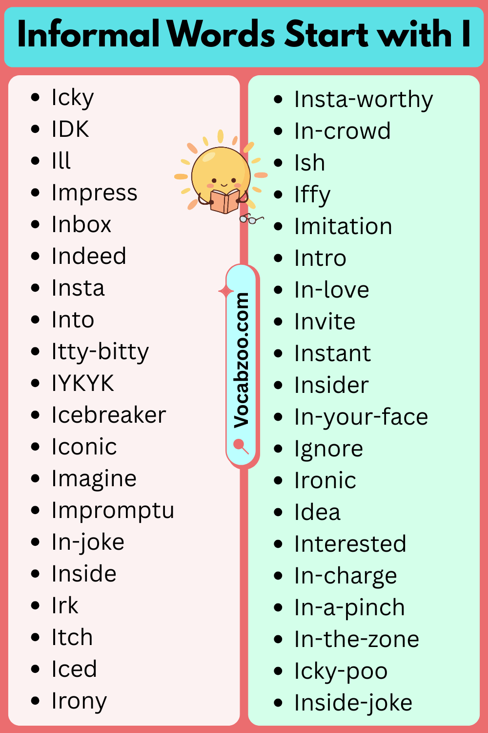 Informal Words That Start with I