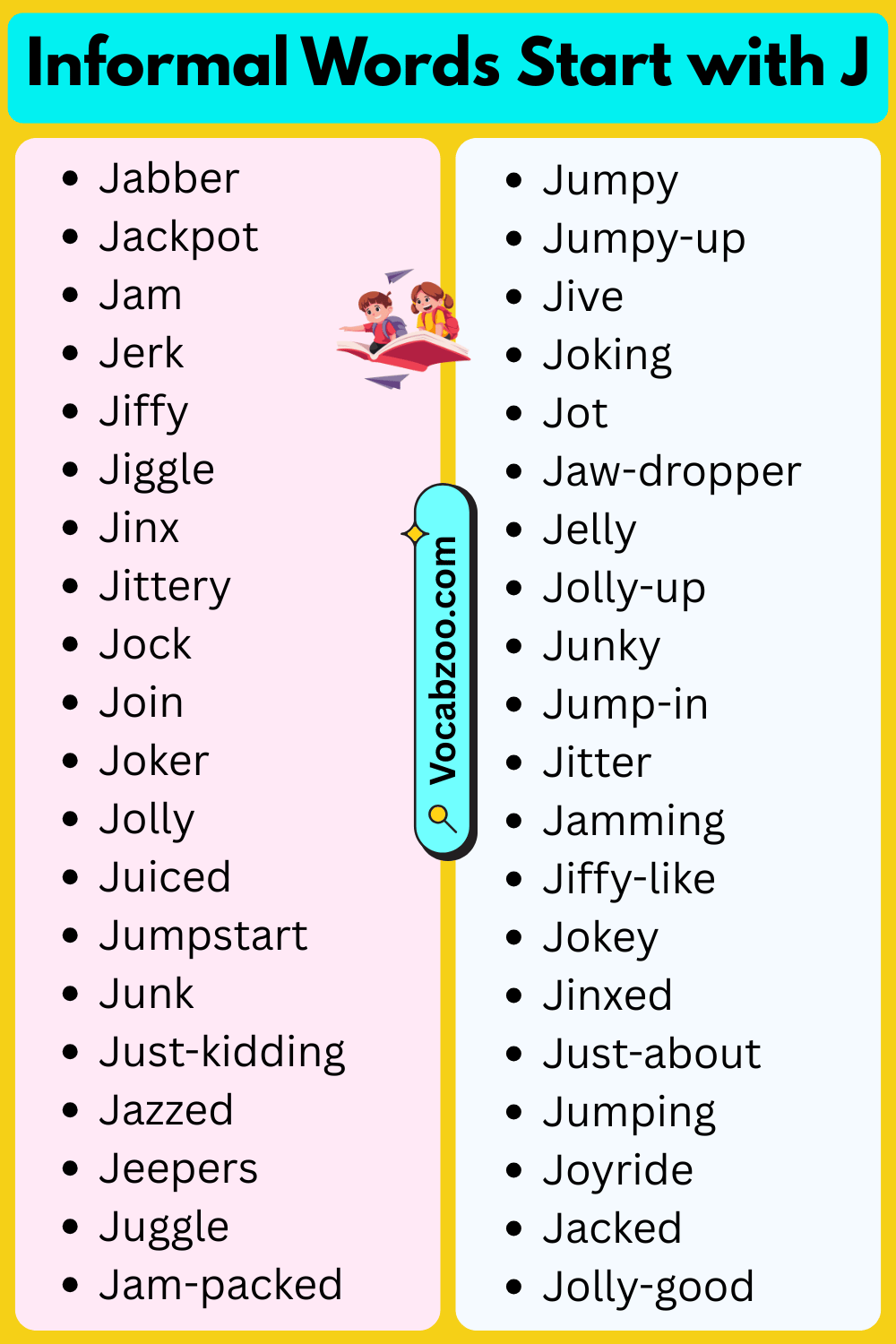 Informal Words That Start with J