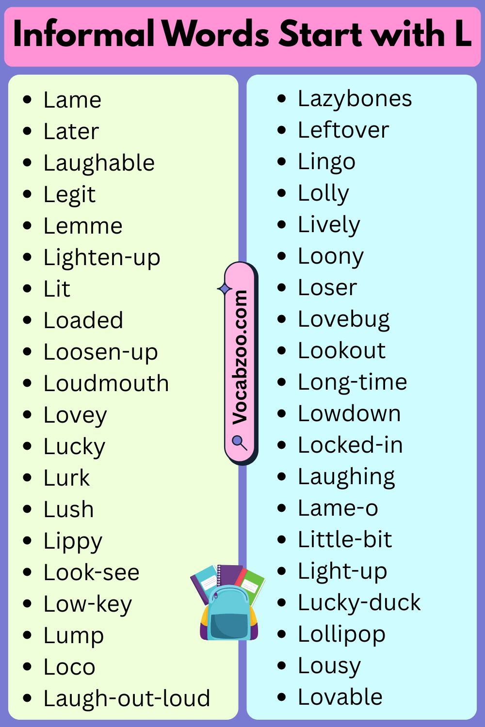 Informal Words That Start with L