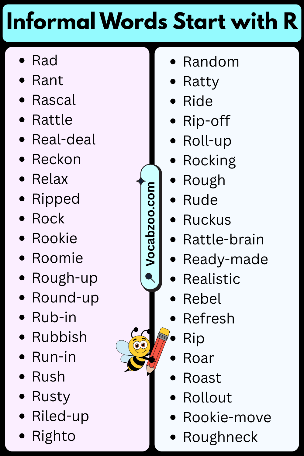 Informal Words That Start with R