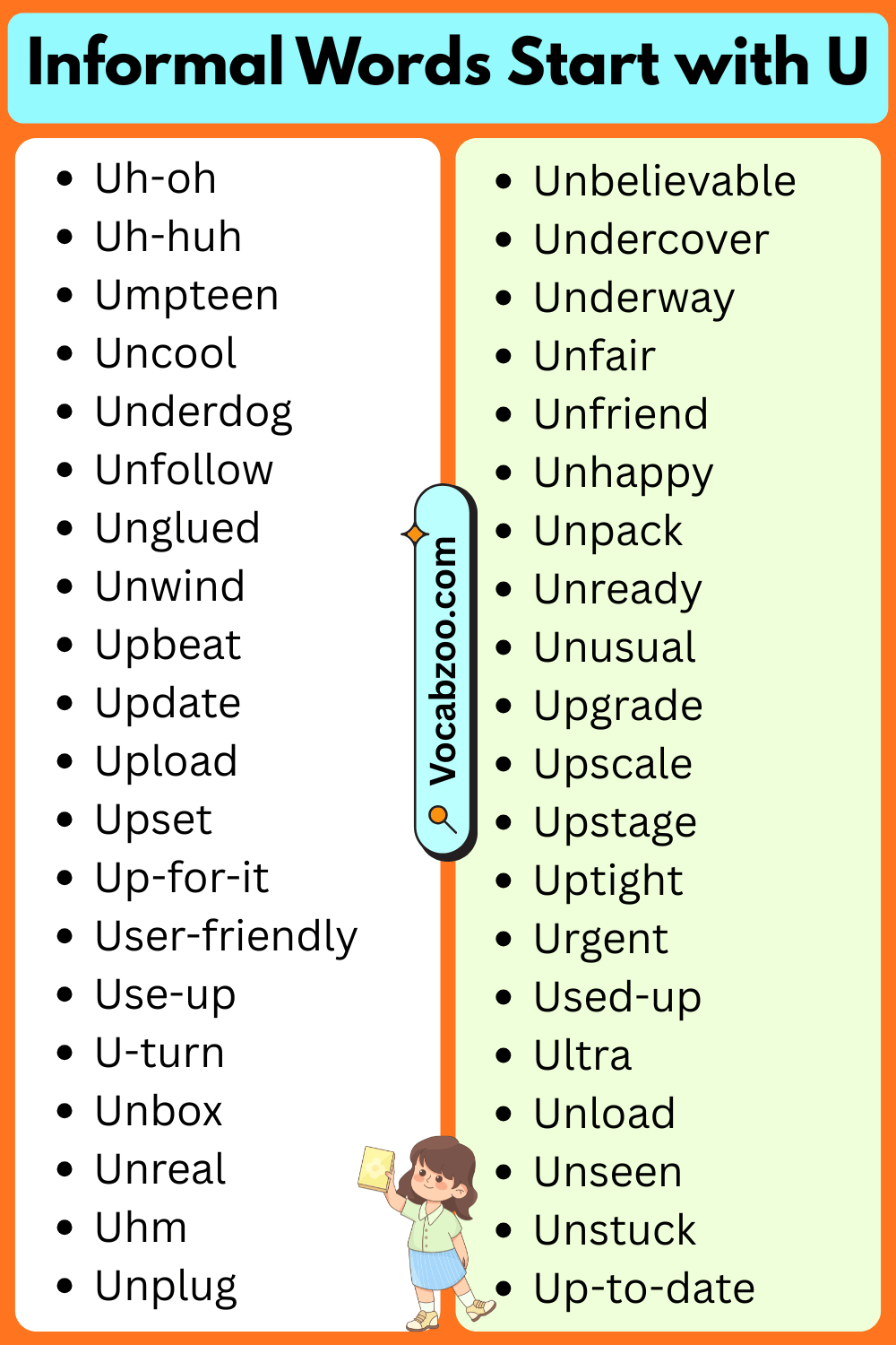Informal Words That Start with U