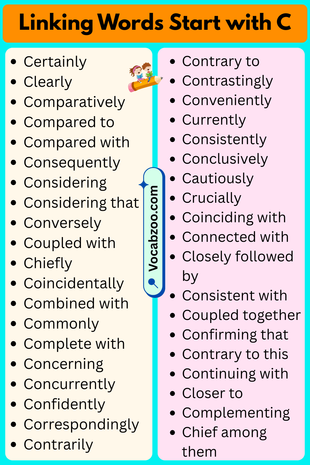 Linking Words That Start with C
