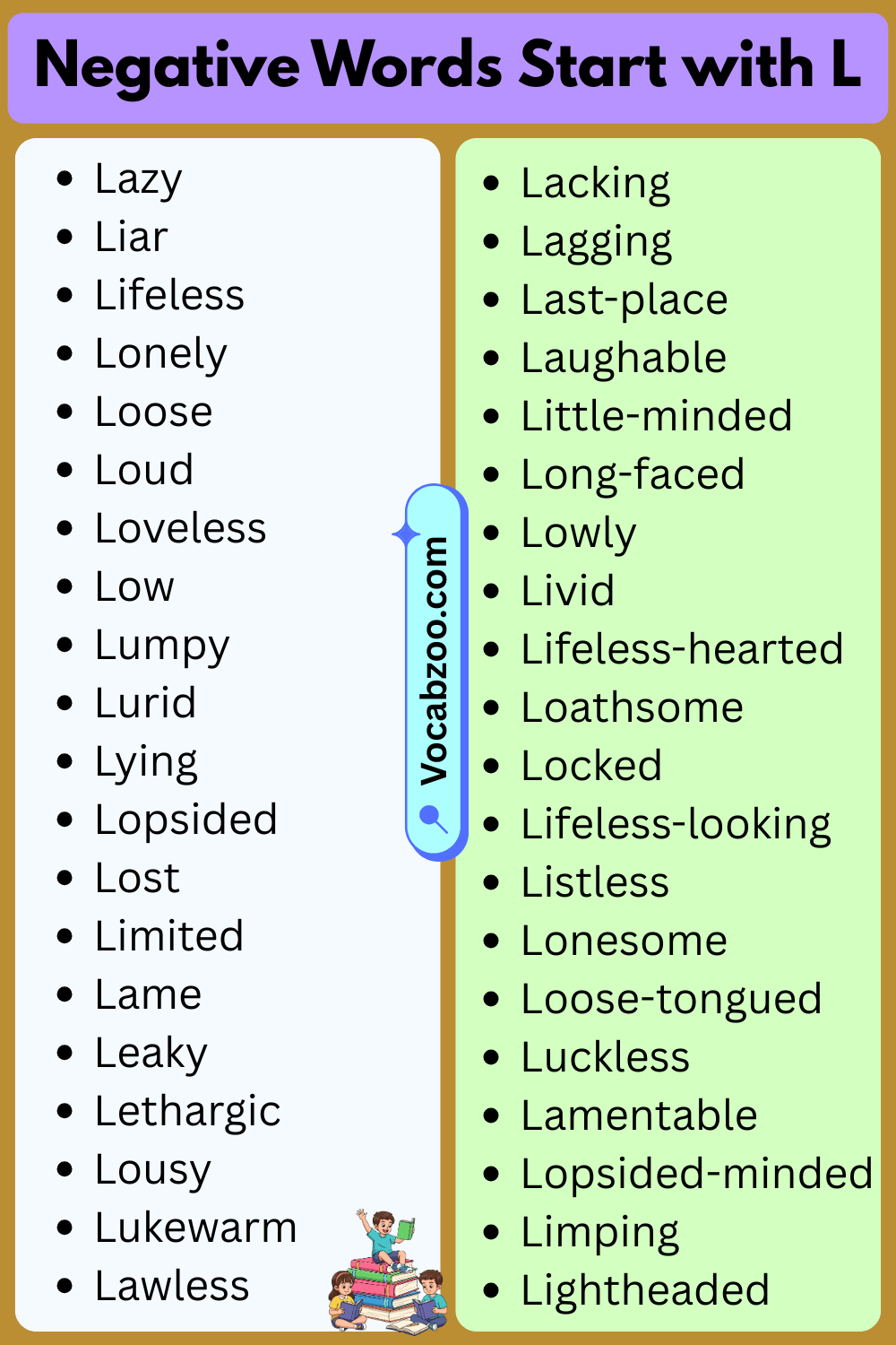 Negative Words That Start With L