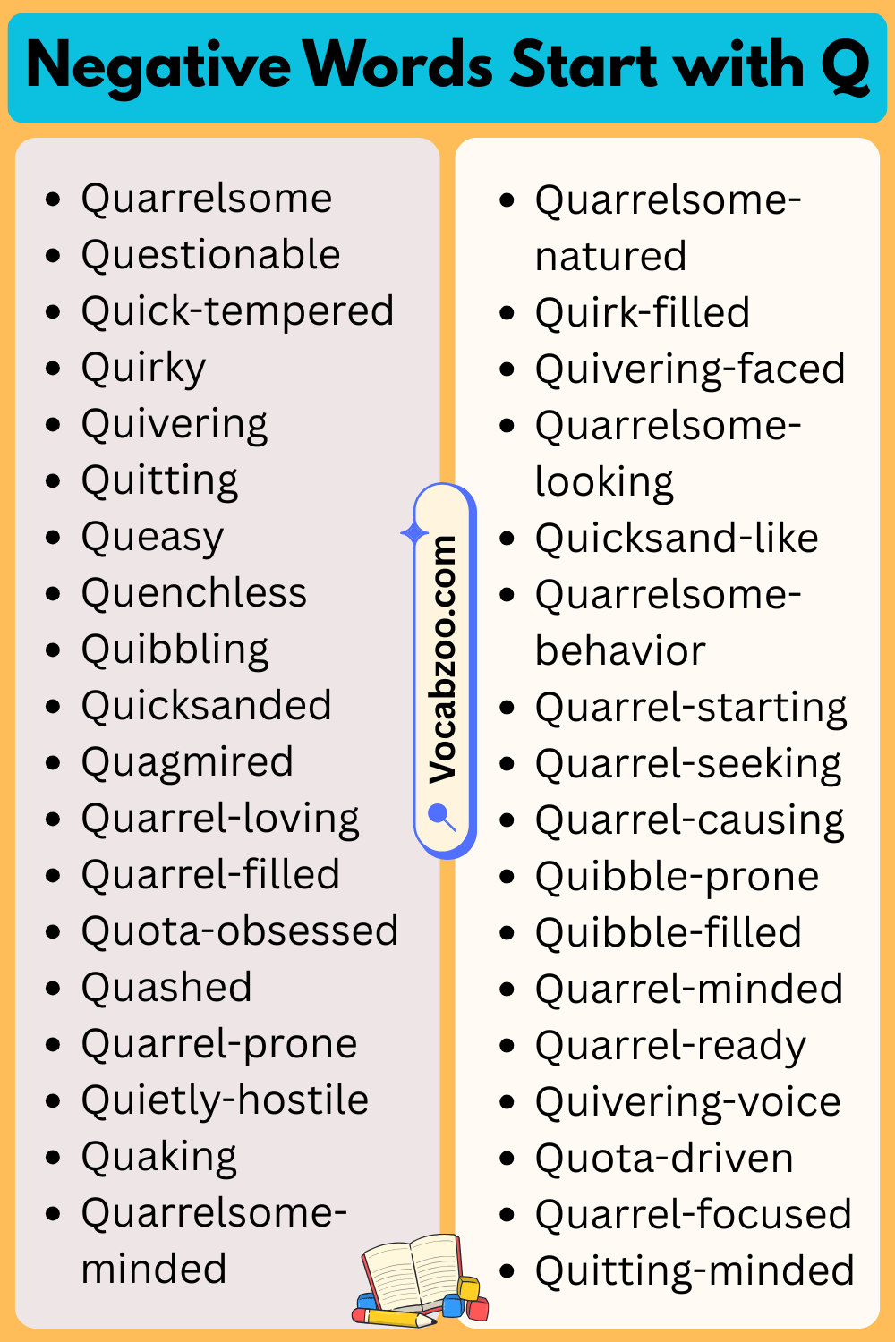 Negative Words That Start With Q