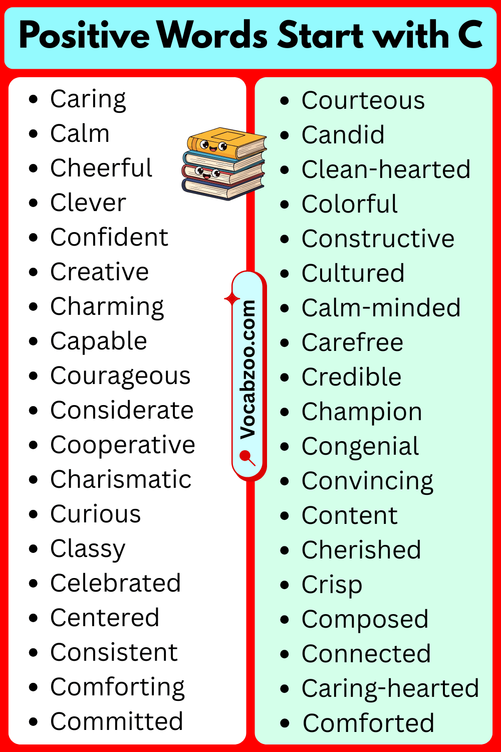Positive Words That Start with C