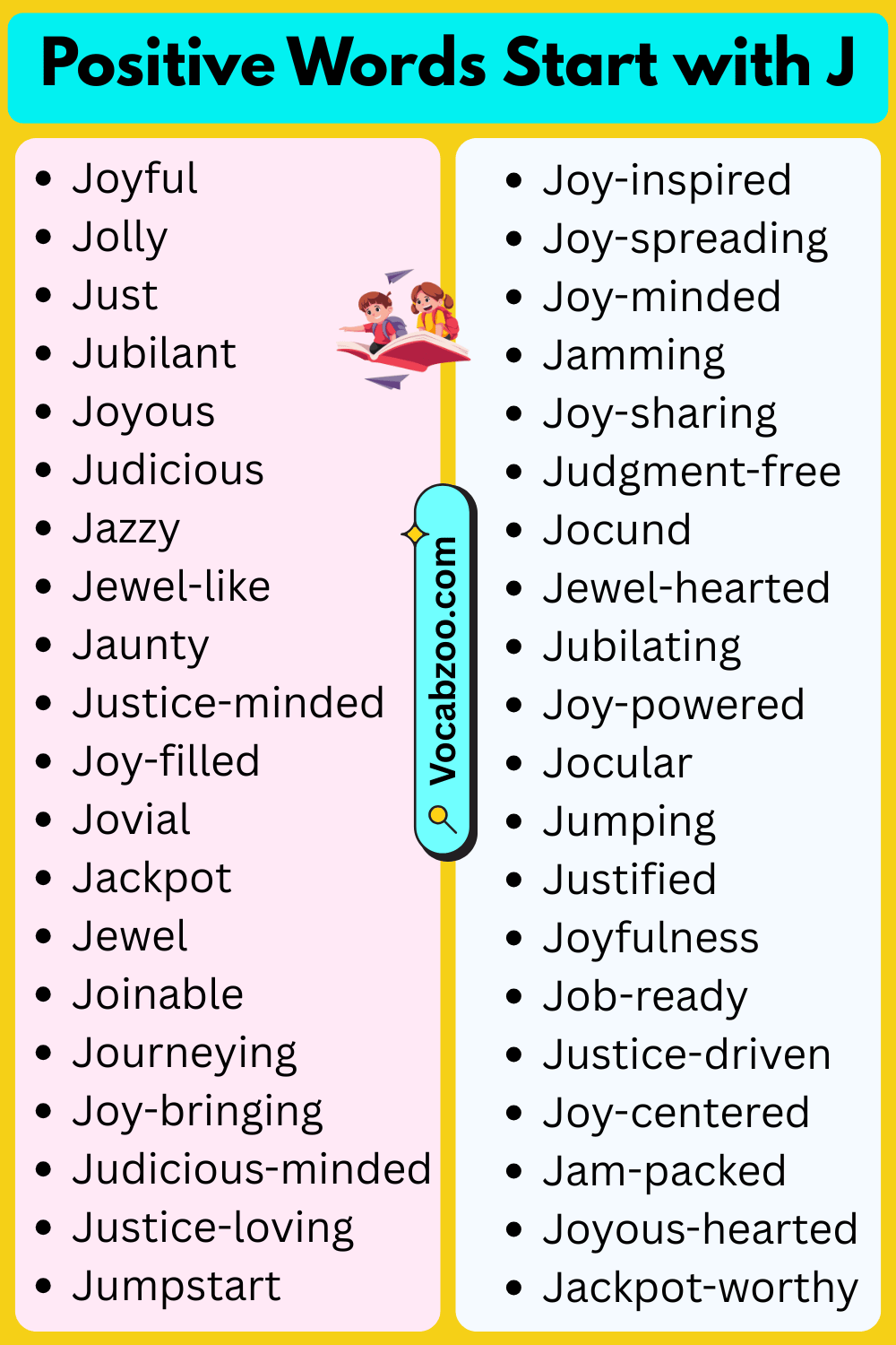 Positive Words That Start with J