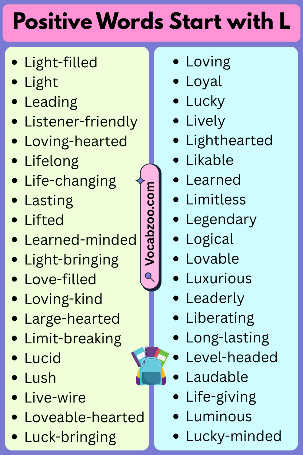 Positive Words That Start with L