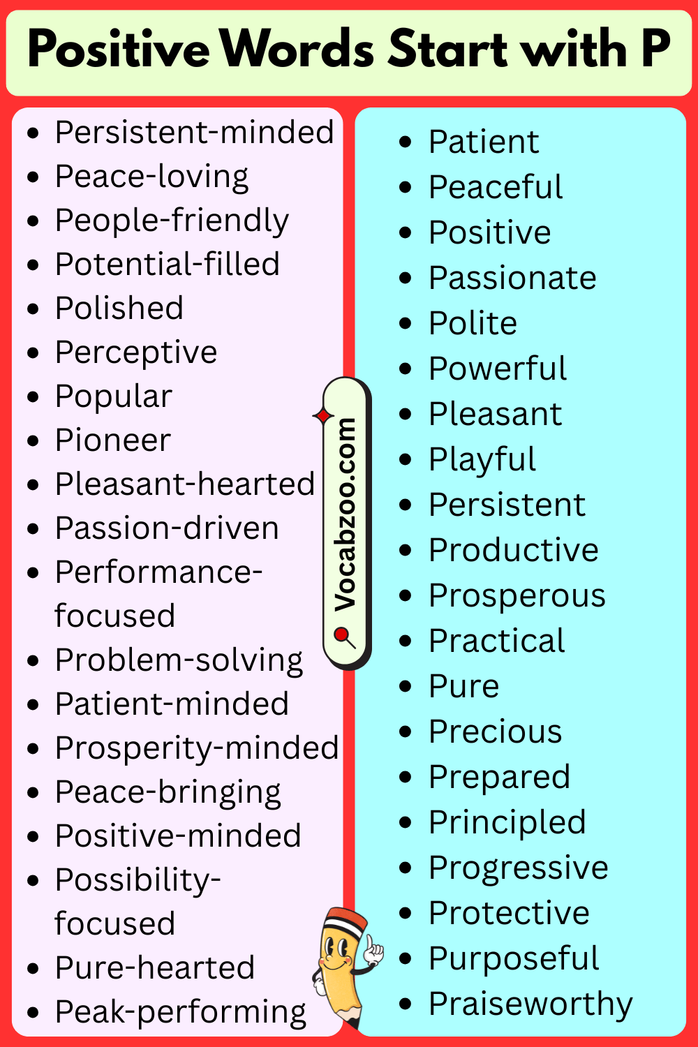 Positive Words That Start with P