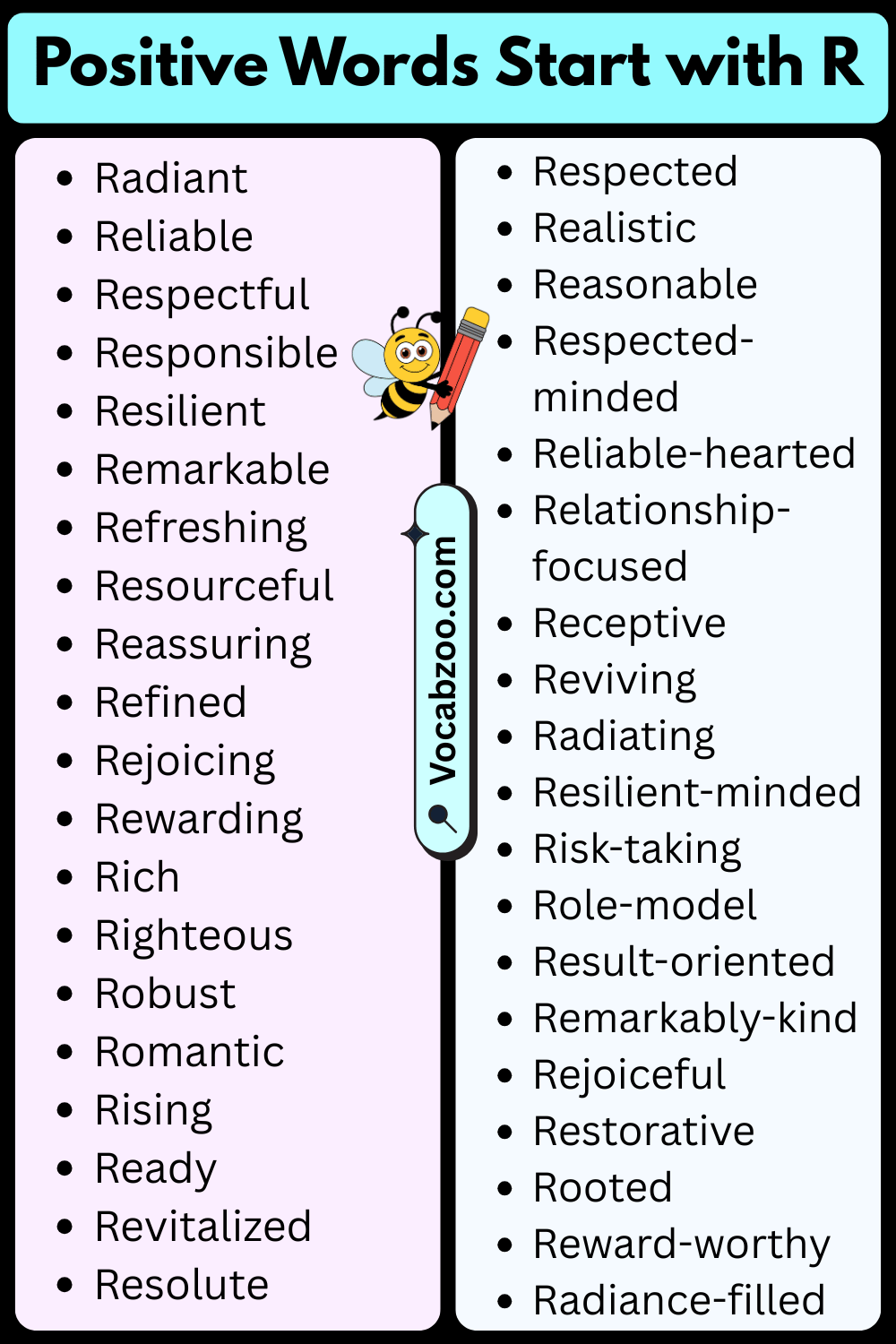 Positive Words That Start with R