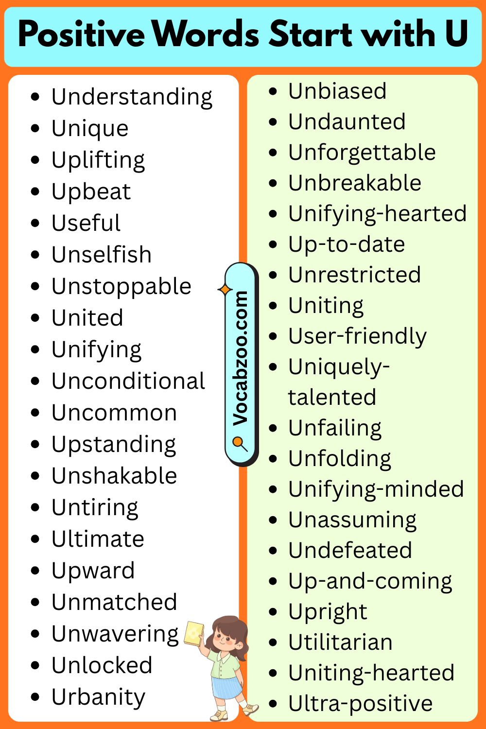 Positive Words That Start with U