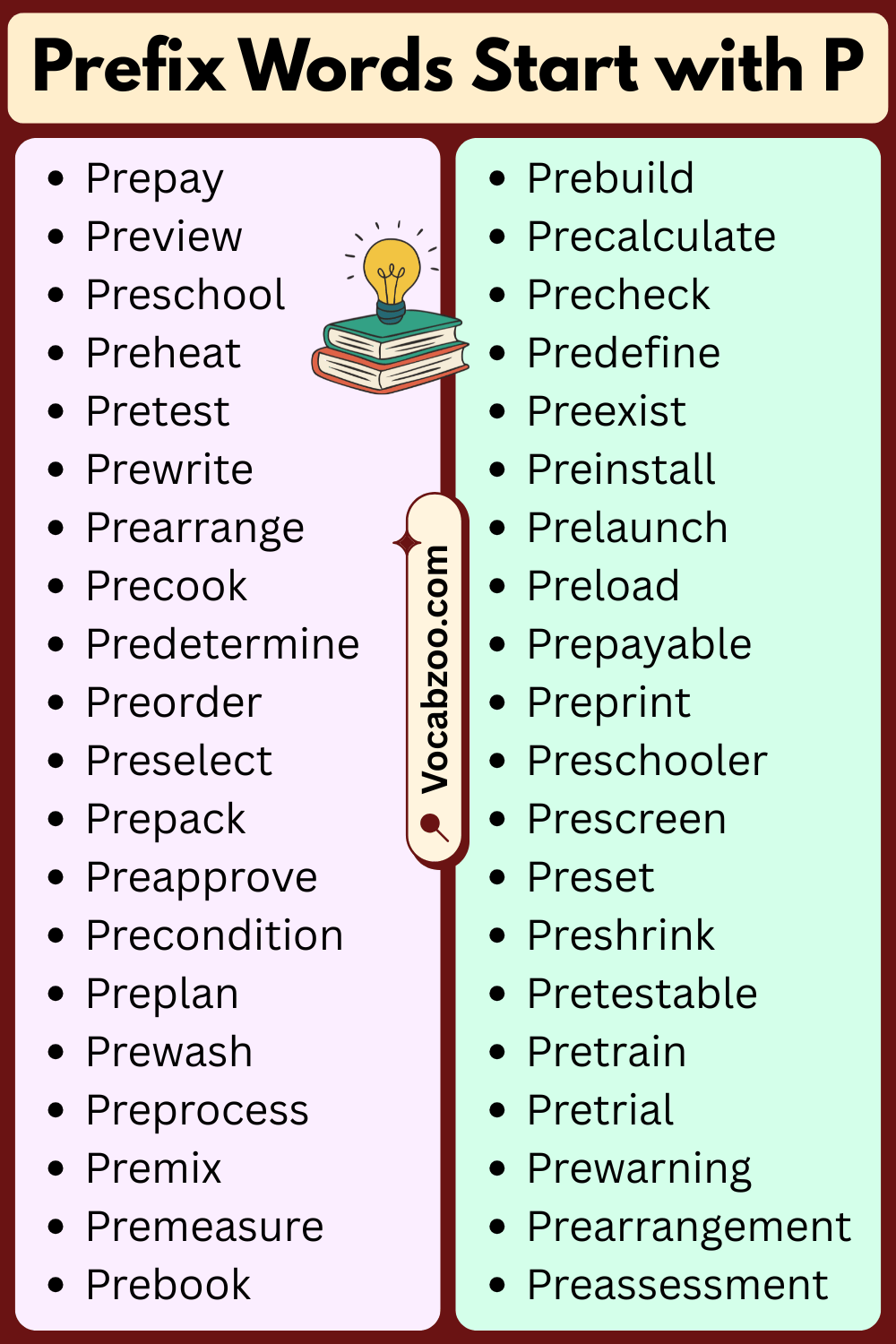 Prefix Words That Start with P