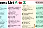 Similar Words List A to Z in English with Pictures