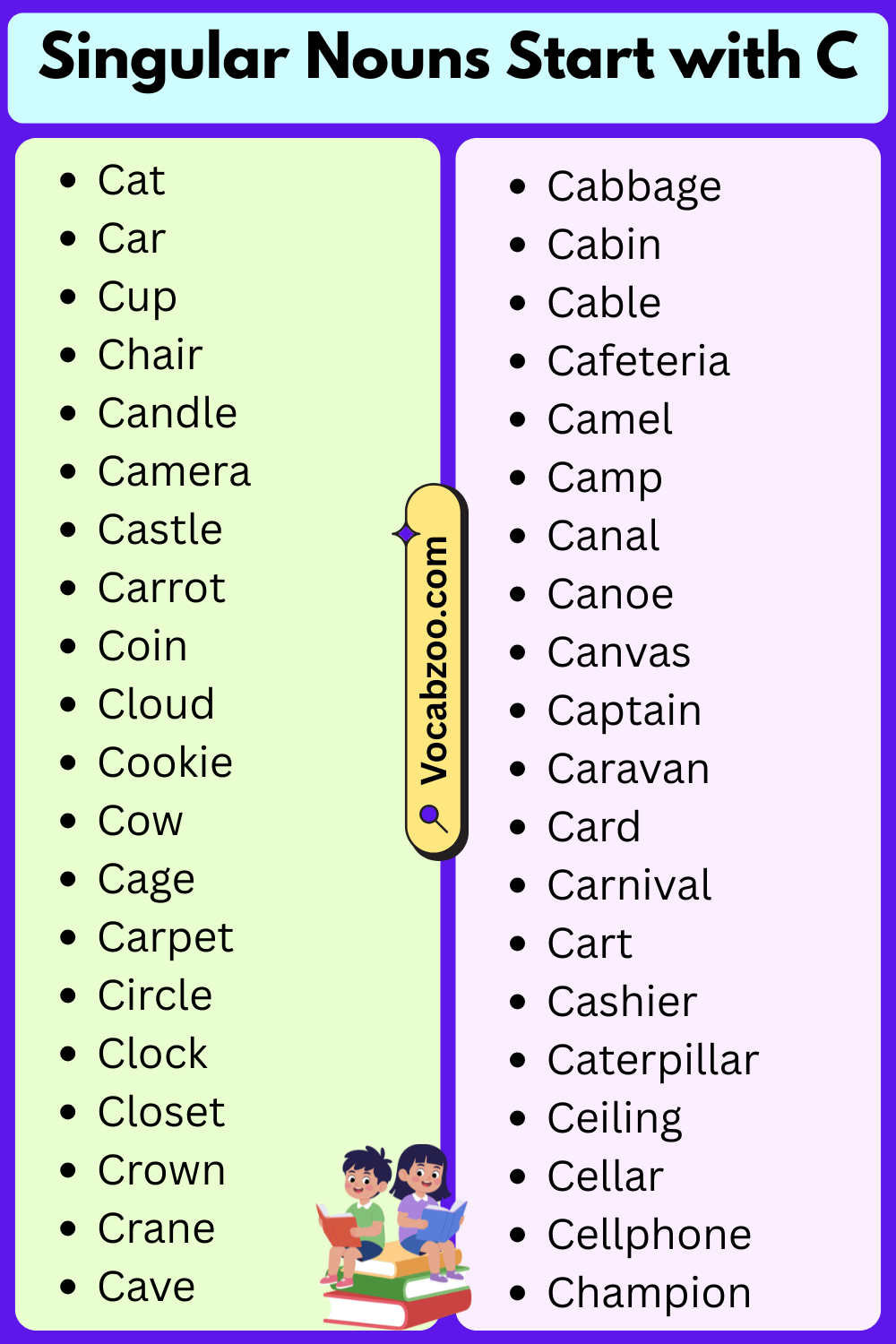 Singular Nouns That Start with C