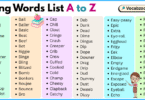 Slang Words List A to Z in English with Pictures