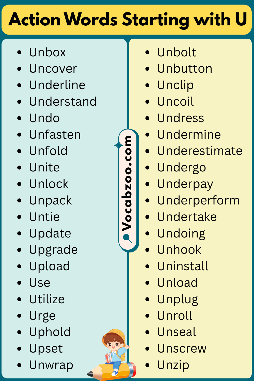 U List in English