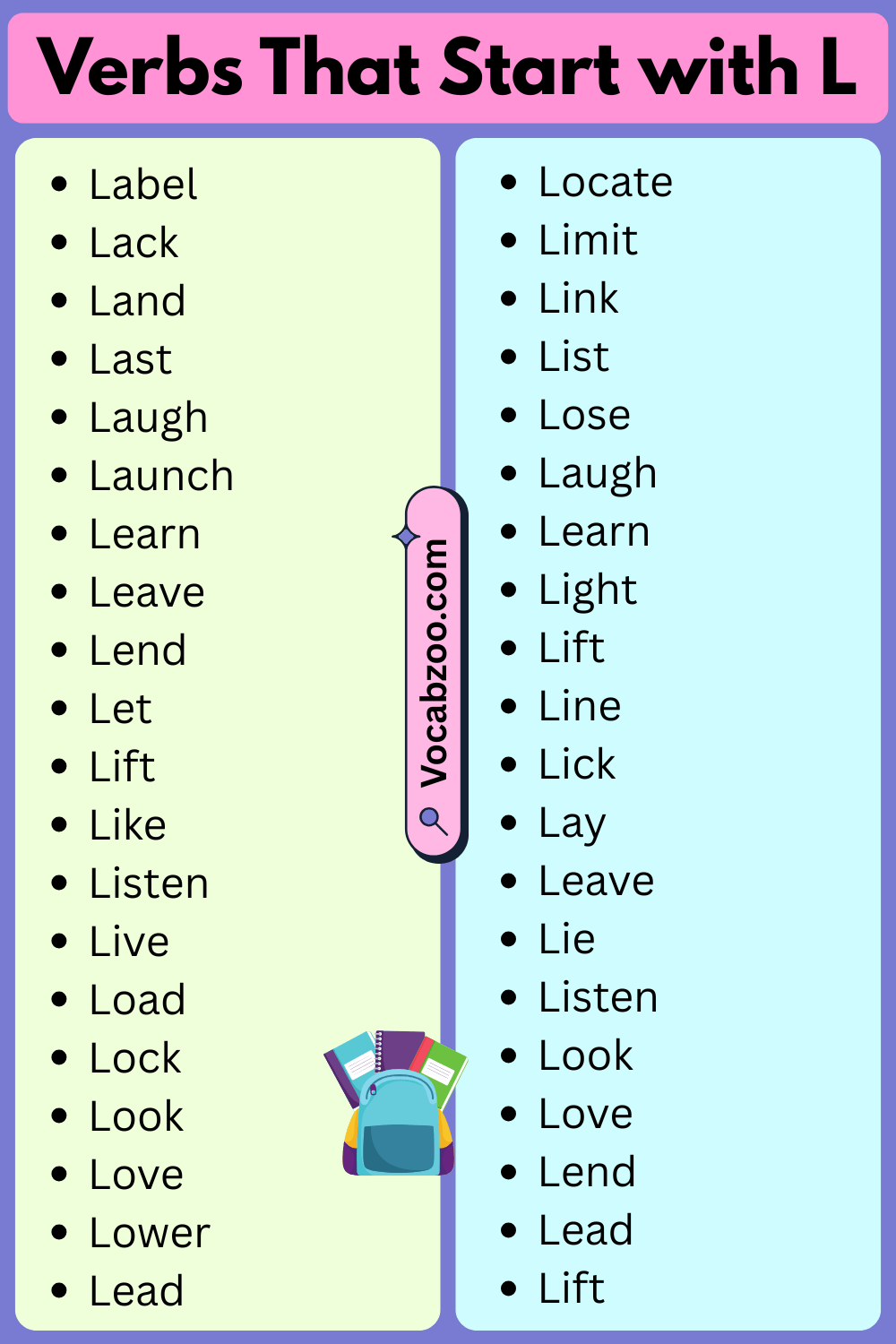 Verbs That Start with L