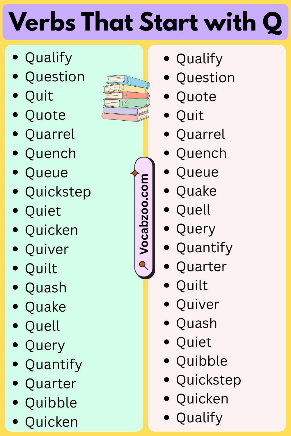 Verbs That Start with Q