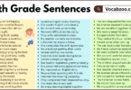 10th Grade Sentences with PDF in English
