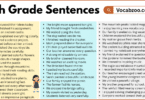 6th Grade Sentences with PDF in English