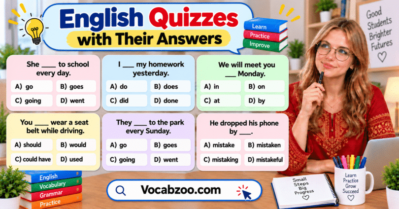 Basic English Quiz with Answers for Beginners