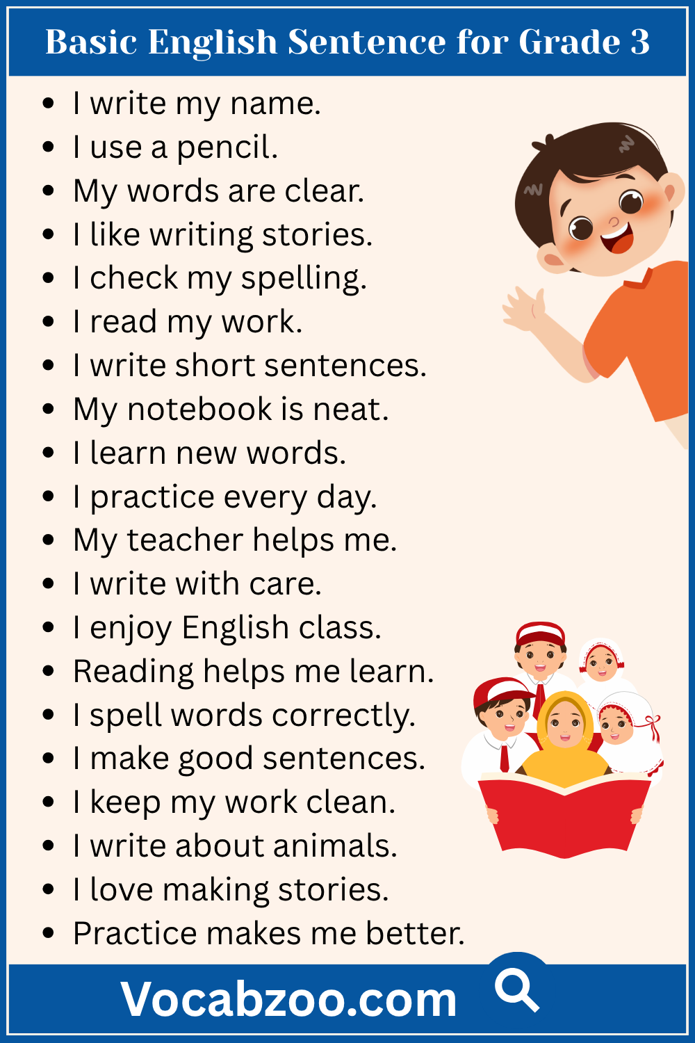 Basic English Sentence for Grade 3
